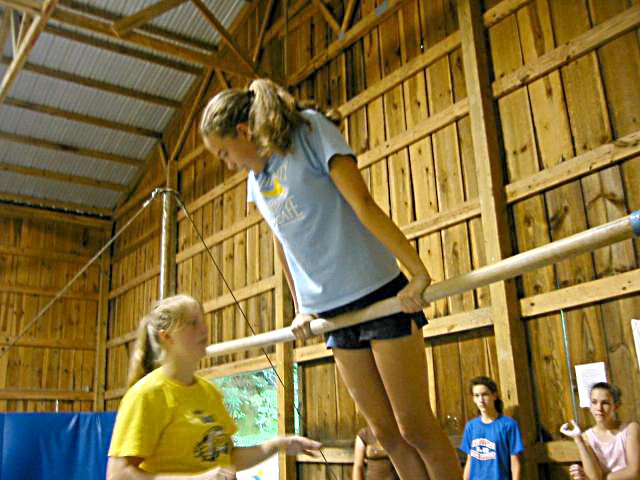 Girls at Gymnastics Summer Camp