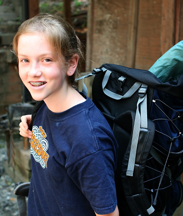 Girl Teen Camp Hiker
