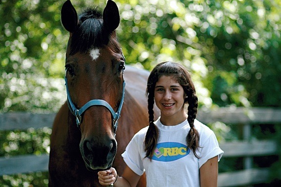horseback riding girl camp lesson