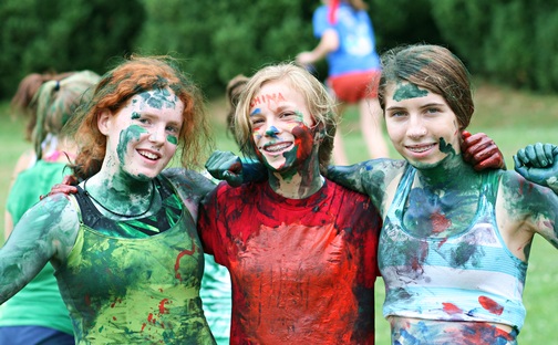Crazy Painted Camp Kids
