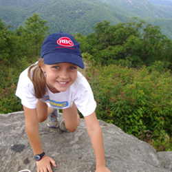 Camp Girl Happy Climber