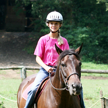 Equestrian camp rider girl