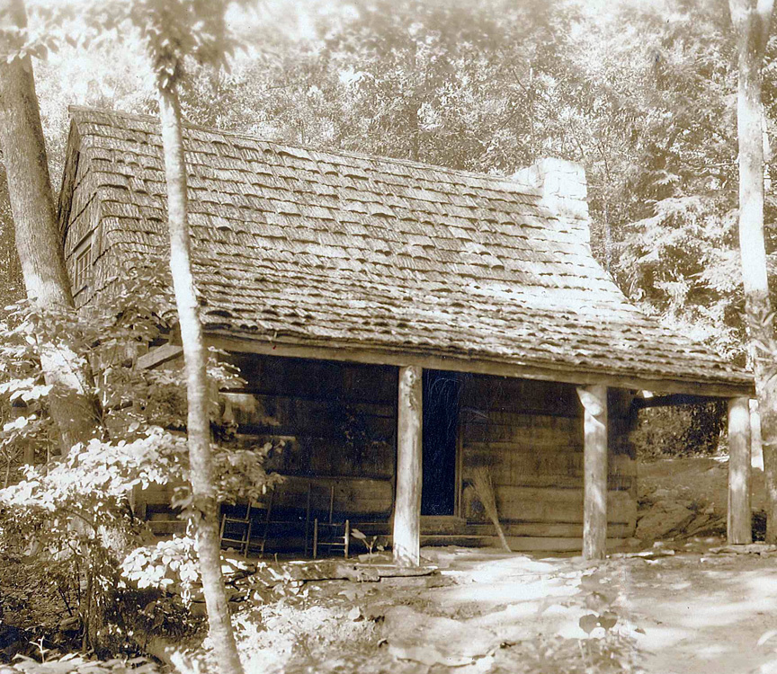 historic cabin at rockbrook camp
