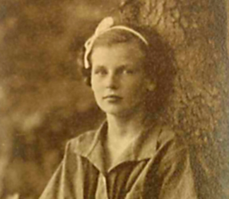 portrait of an early girl at summer camp