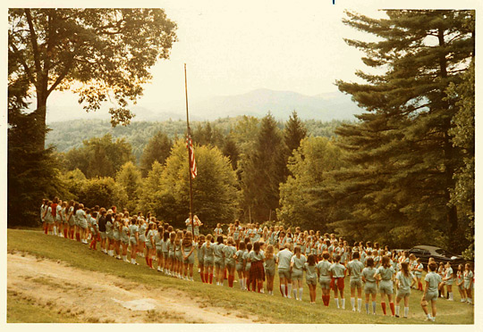 Girls Camp 1970s Ceremony
