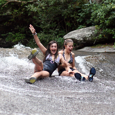 Camper Girls Sliding Rock