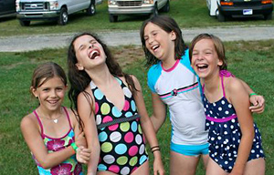 Camp Girls Cracking Up