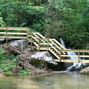 water slide bridge