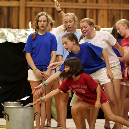 Campers perform play