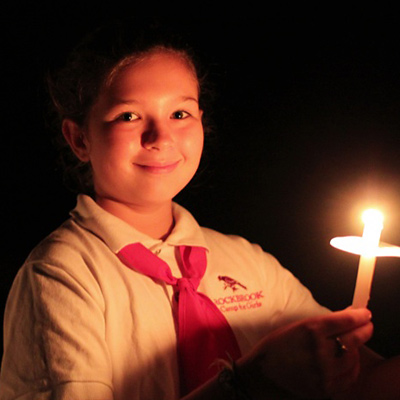 Girl Holding Spirit Fire Candle