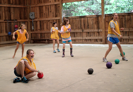 Camp Dodgeball Game for kids
