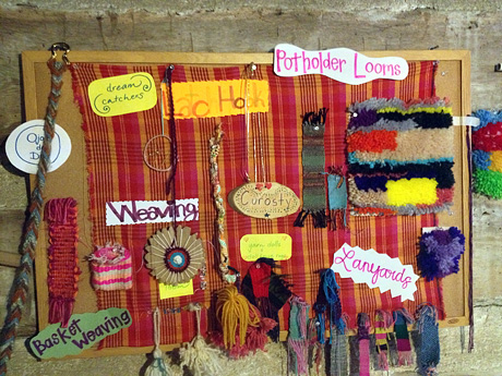 Camp fiber arts craft projects
