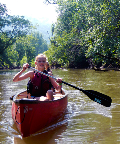 Kids Summer Camp Canoeing Trip