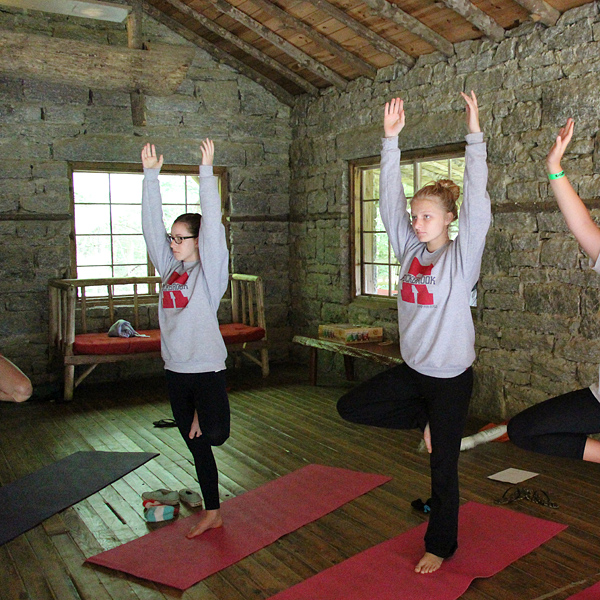 Yoga Camp Pose