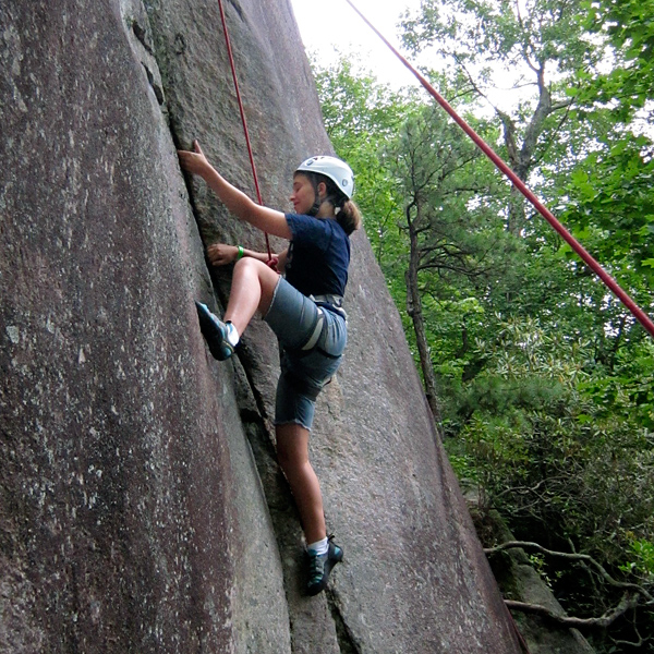 Rock Climbing Teen Camp Girl