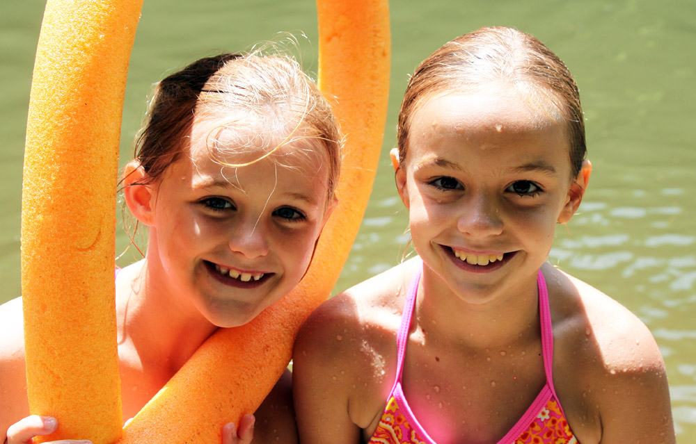 Cool Swim Girls at Summer Camp
