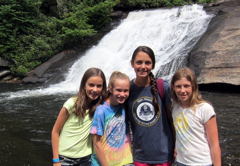 Waterfall Campers Hiking