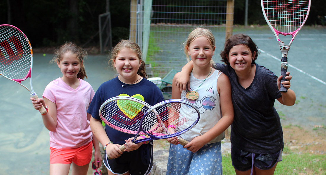 Happy Tennis Campers