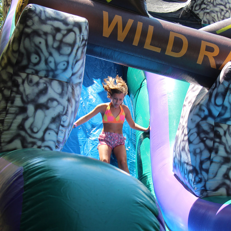 Inflatable water Slide girl