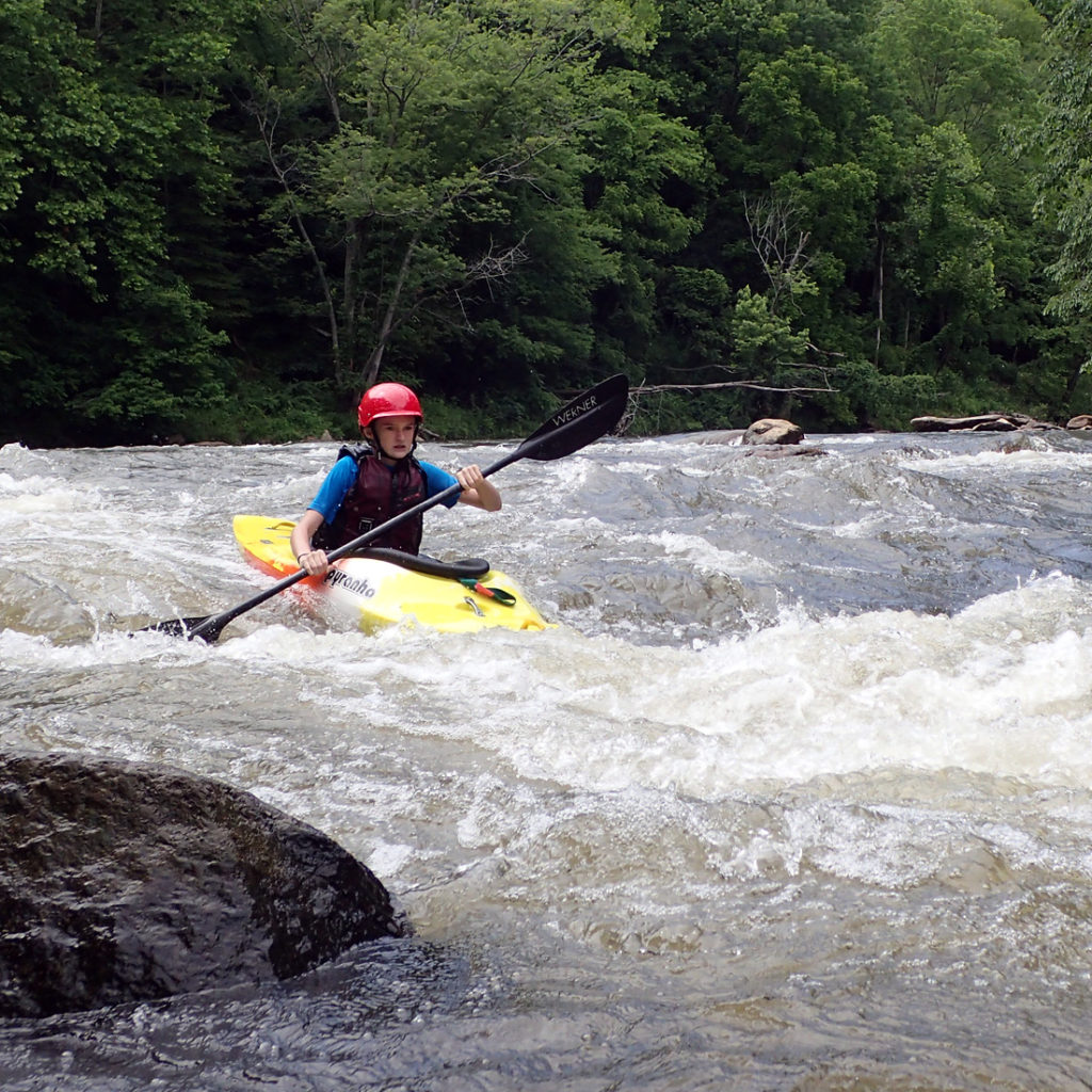 lower green river kayaking girl