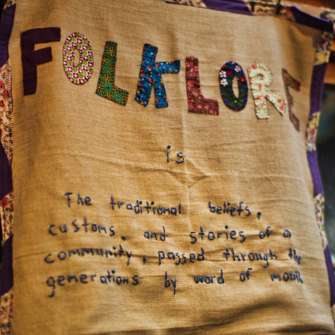 Folklore Crafts Camp Sign