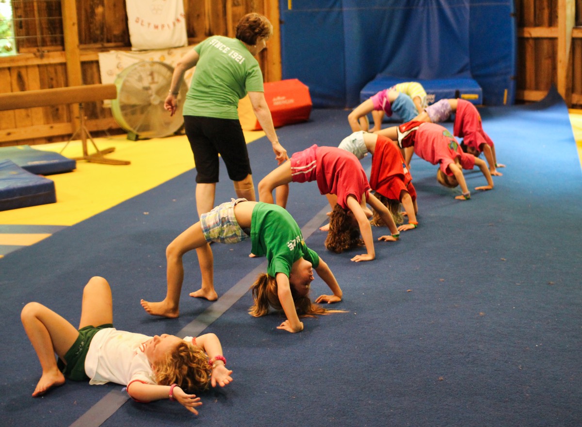 gymnastics camp group