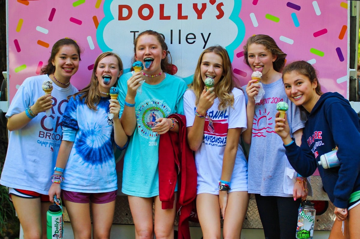 summer camp ice cream teens