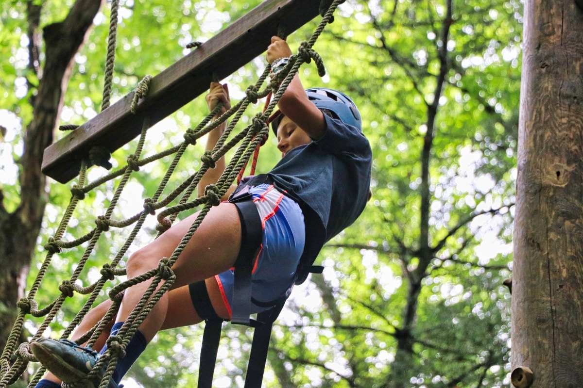 ropes course climber