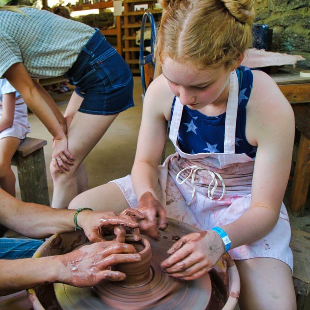 camp pottery on 4th of July