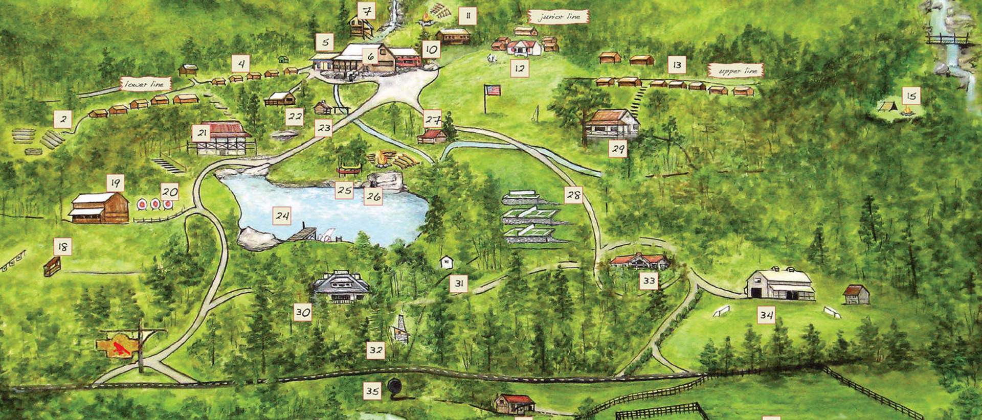 illustrated camp map
