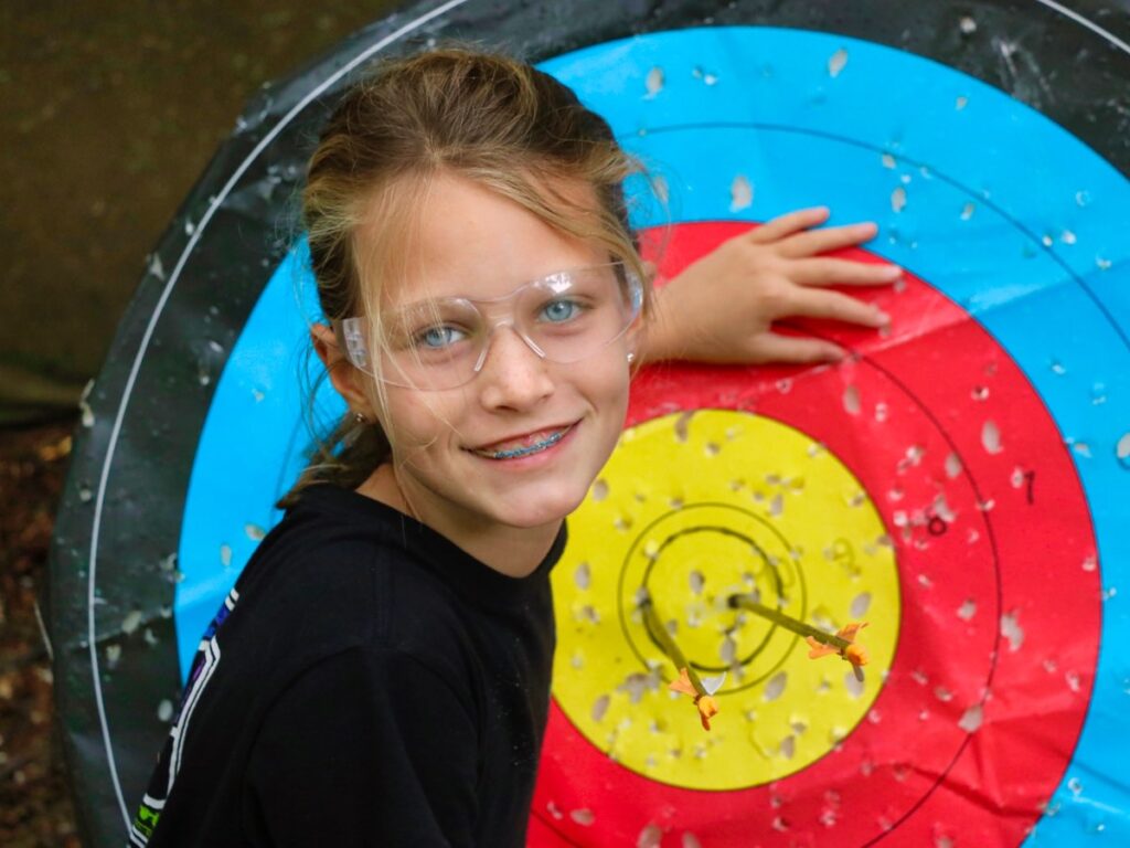 camp archery target bullseye camper