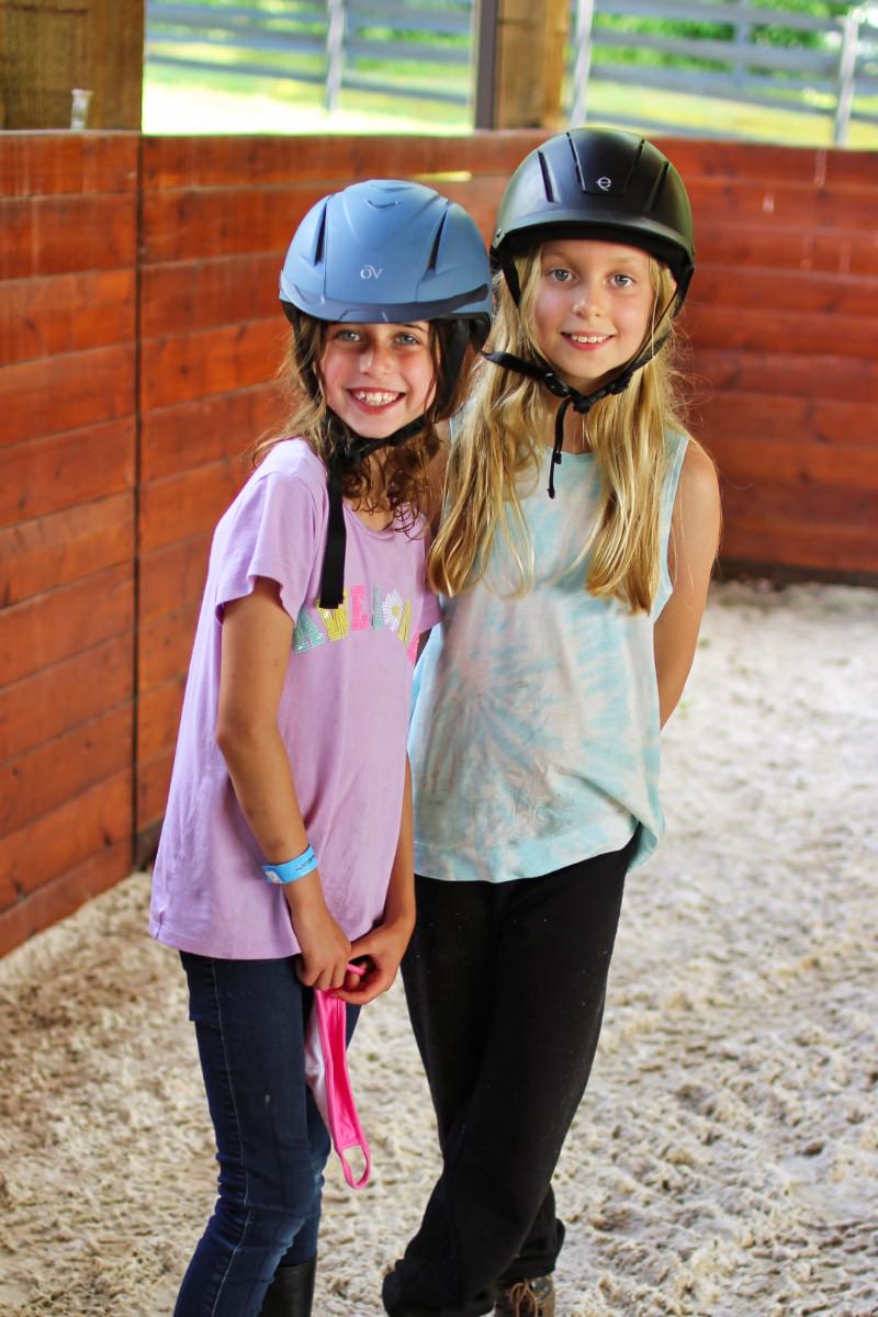 two summer horse girls