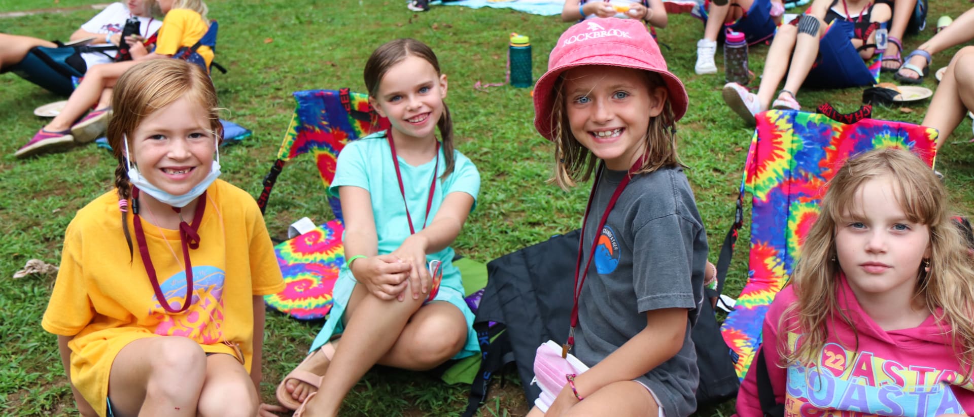 summer camp kids picnic