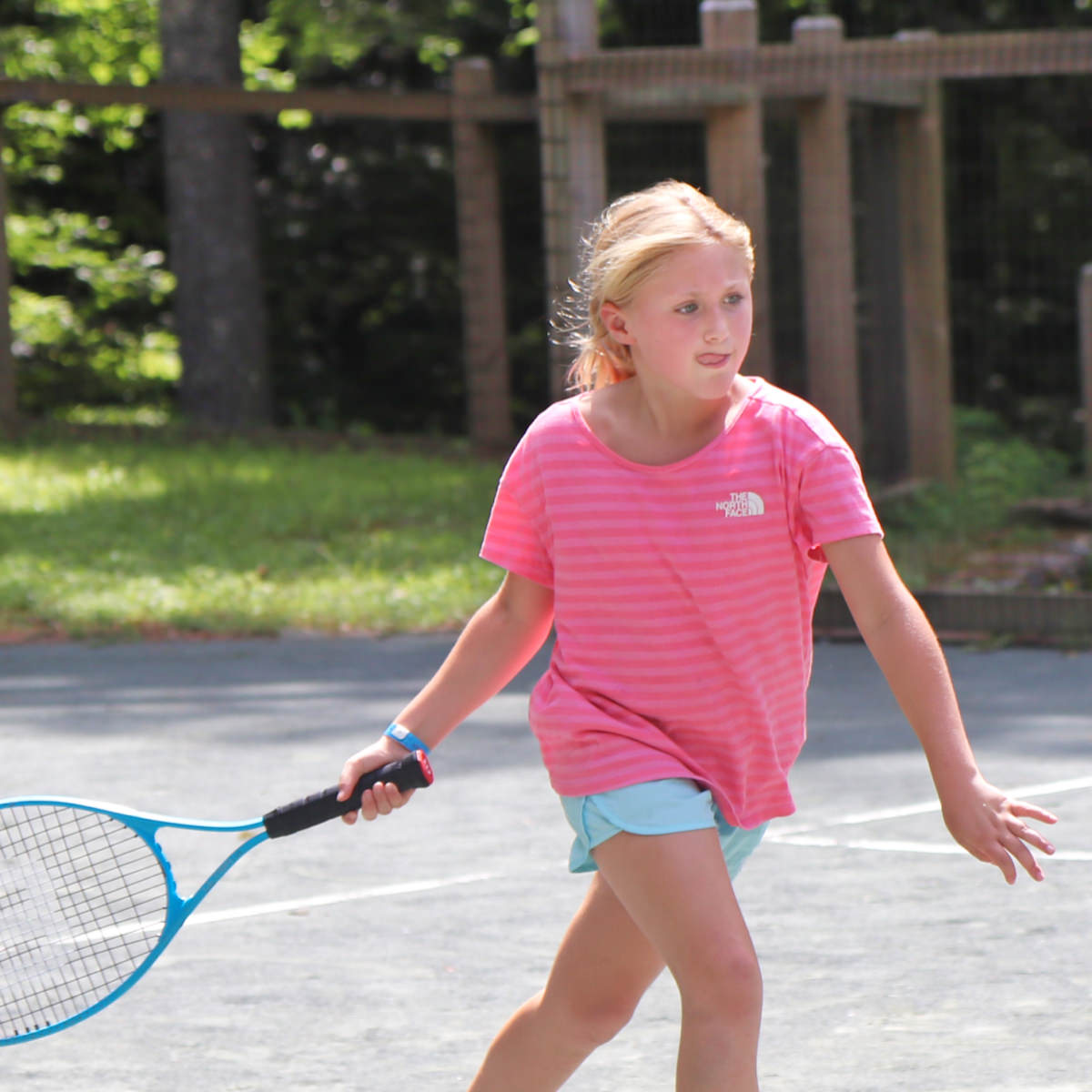 summer camp tennis girl