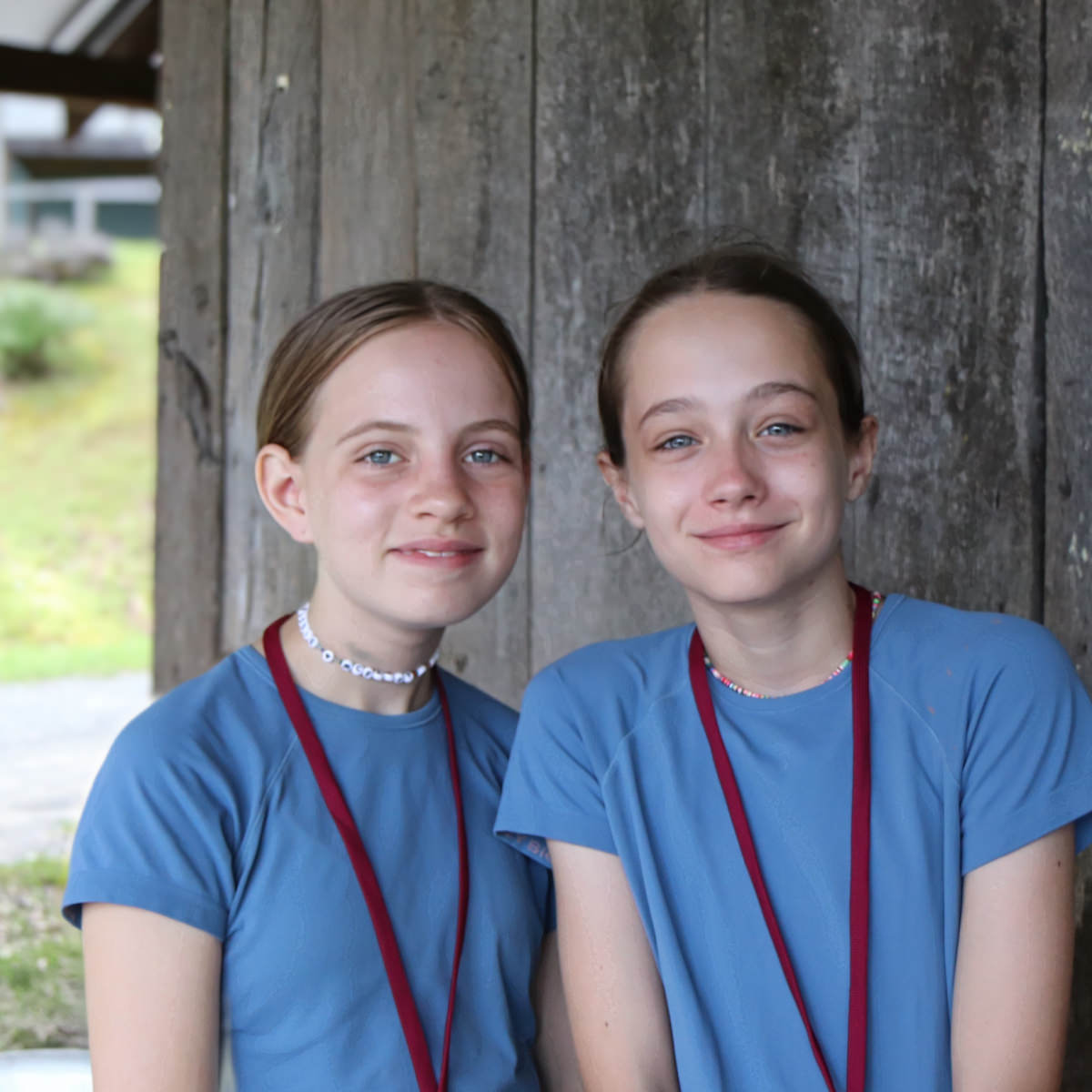 summer camp twin girls
