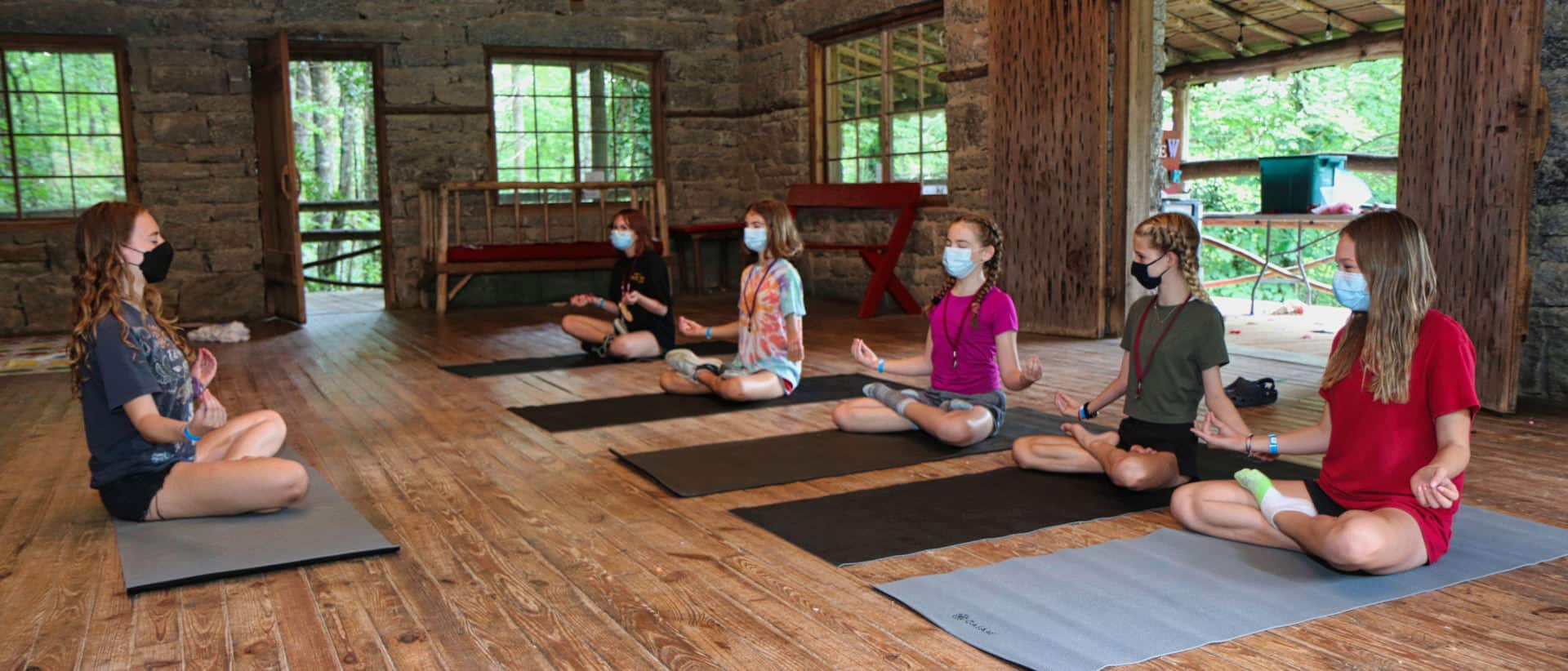 summer camp yoga class