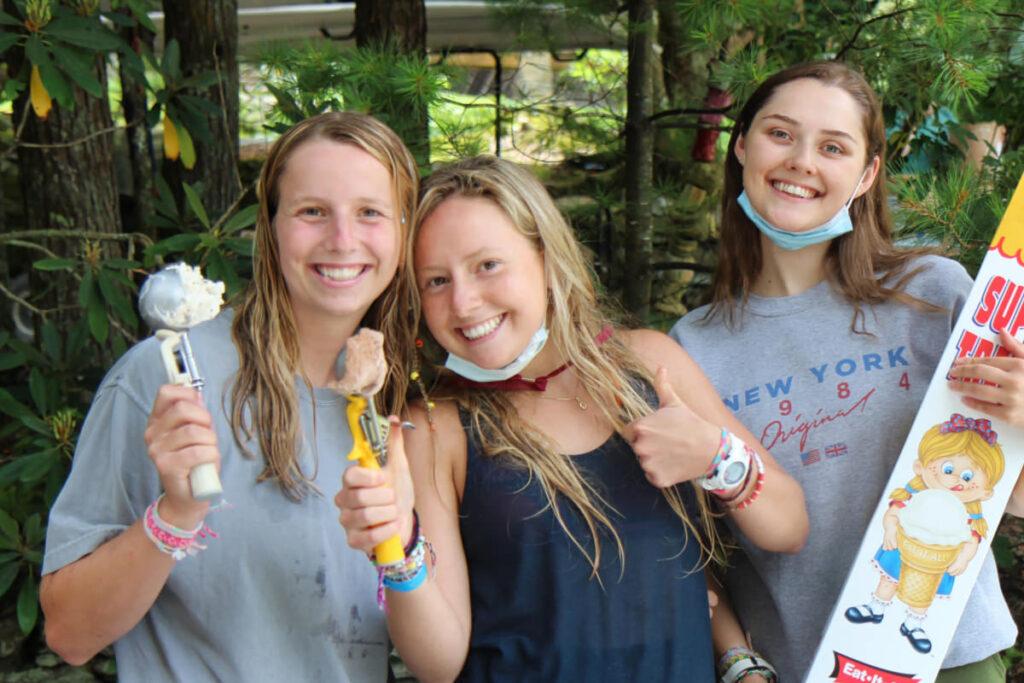 ice cream summer camp staff