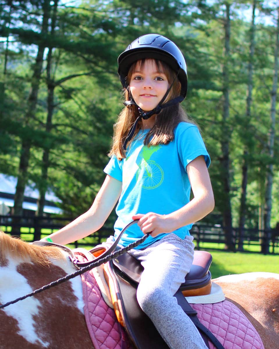 young girl horse rider